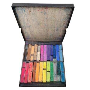 RARE ANT Prang Excello Lecturers Chalk Squares Asstd Colors w/Box Non Toxic